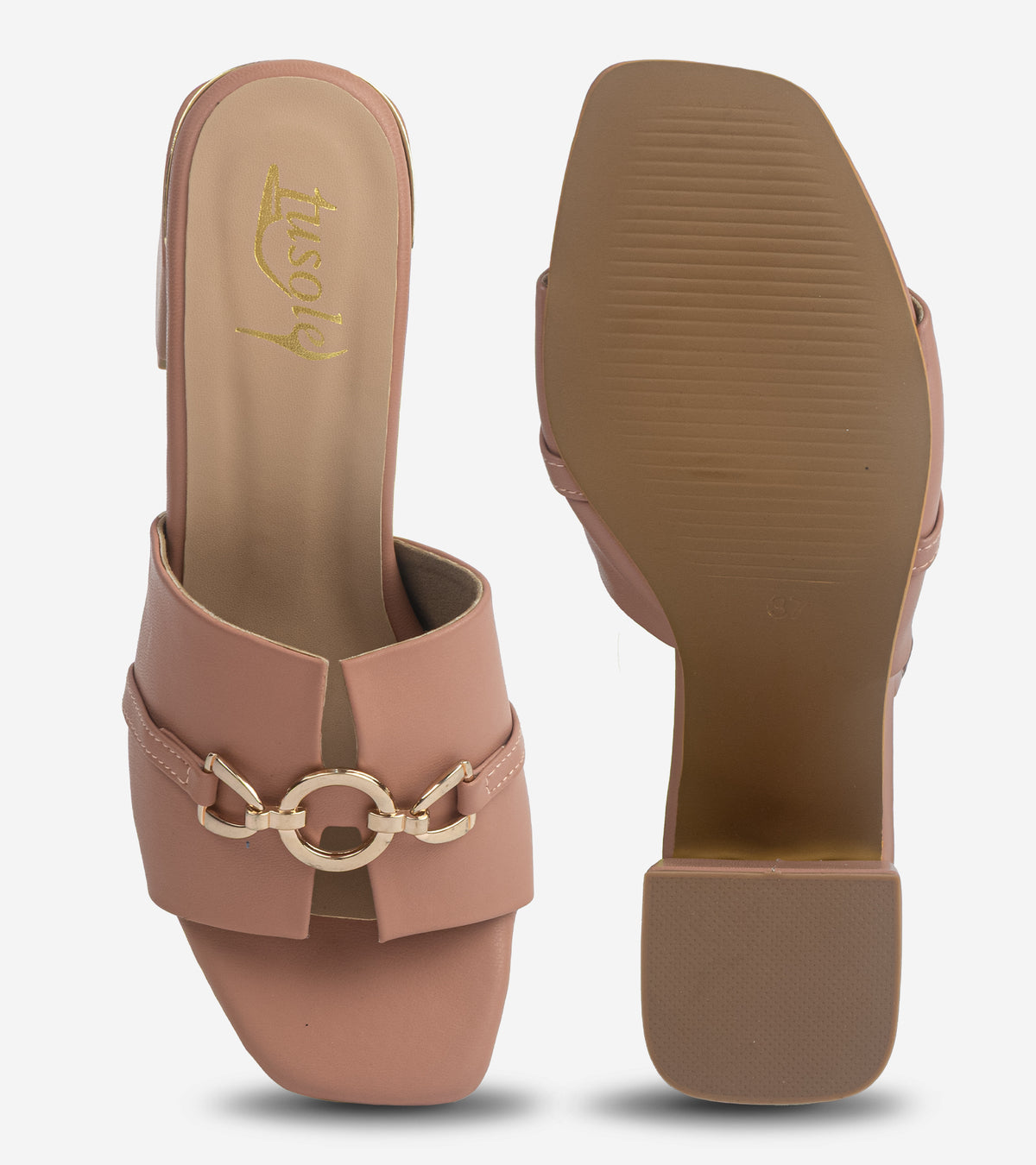 Loop Link Block Heels