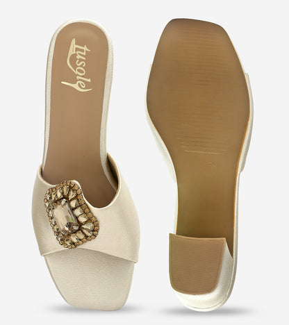 Diamond Side Cut Mules