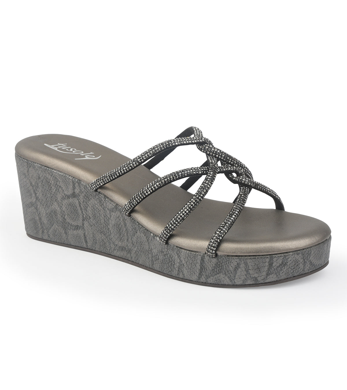 Diamond Strappy Wedges