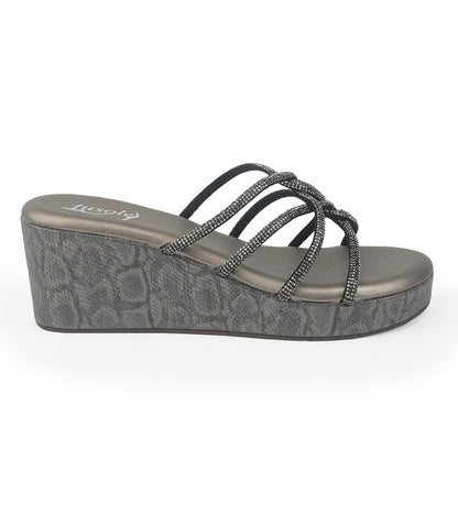Diamond Strappy Wedges