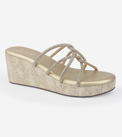 Diamond Strappy Wedges
