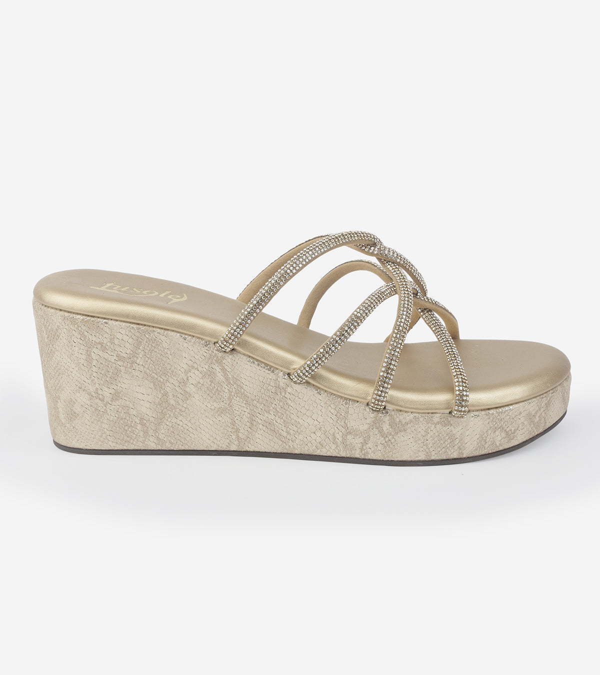 Diamond Strappy Wedges