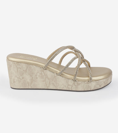 Diamond Strappy Wedges