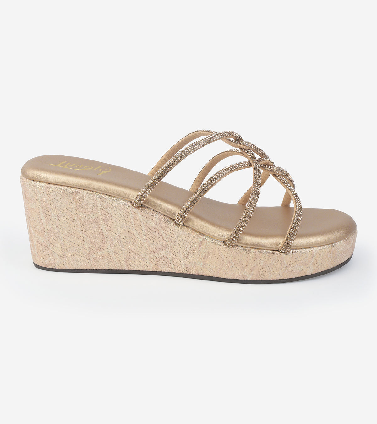 Diamond Strappy Wedges