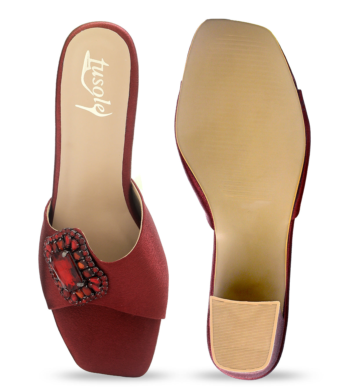 Diamond Side Cut Mules