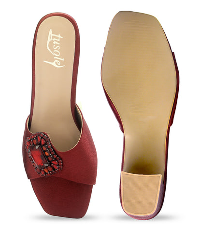 Diamond Side Cut Mules