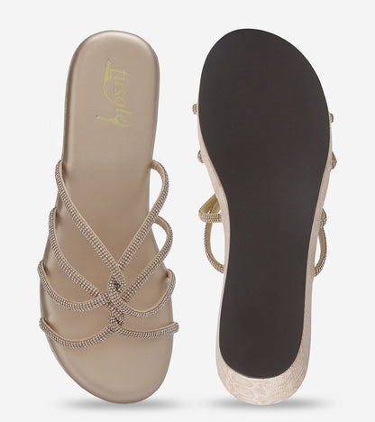 Diamond Strappy Wedges