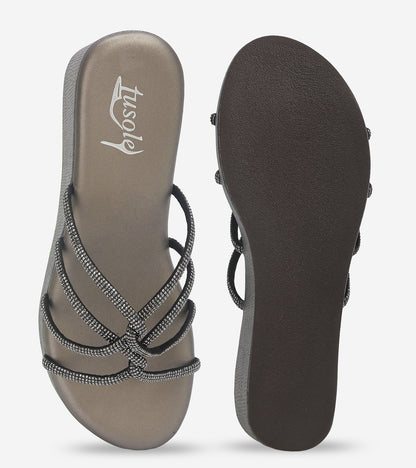 Diamond Strappy Wedges