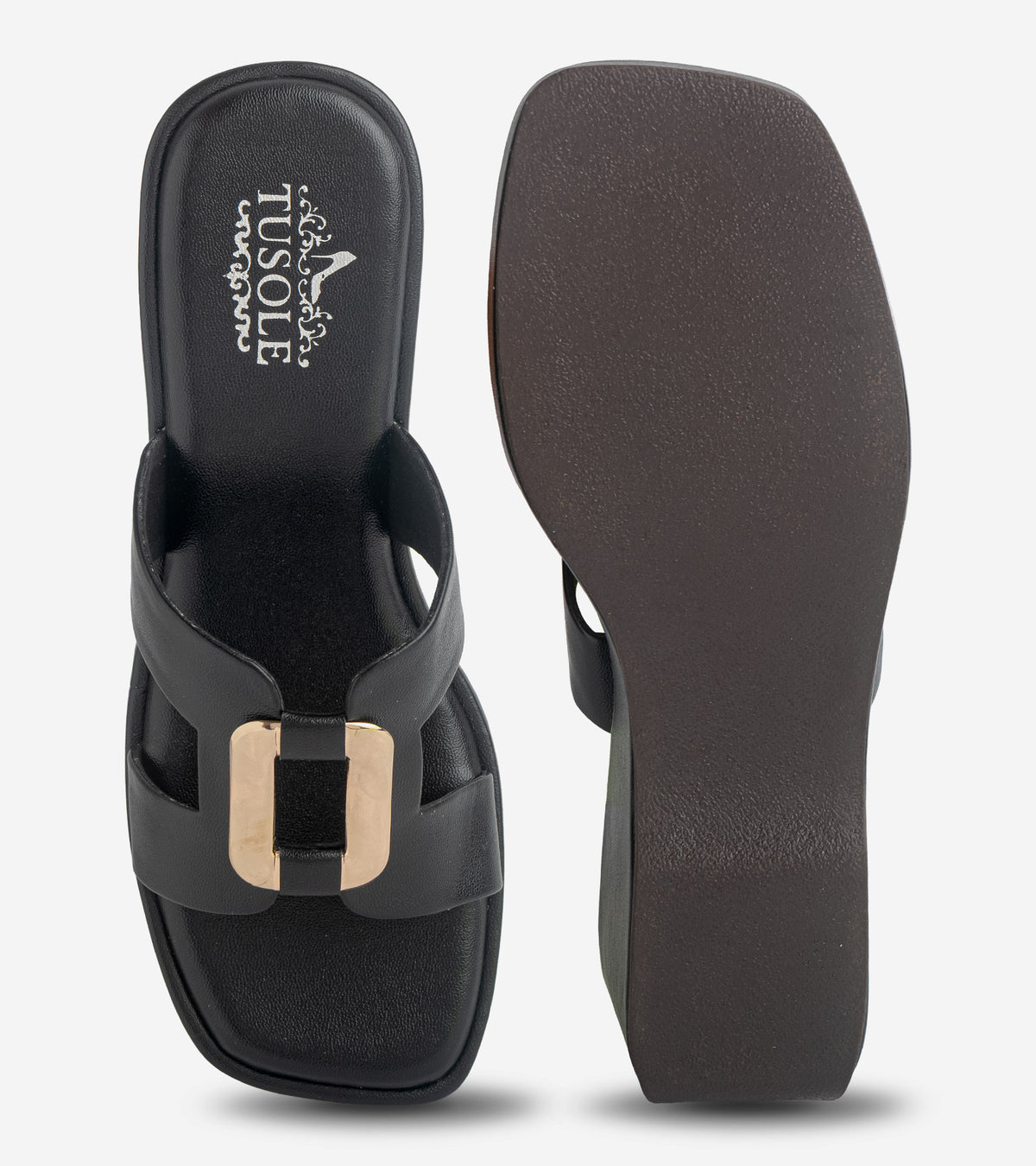 Casual Buckle Wedges