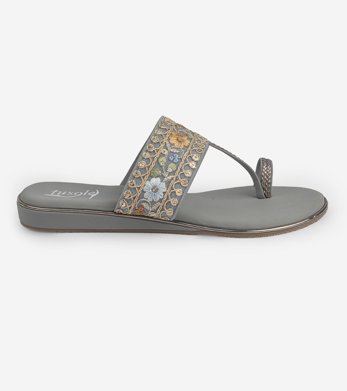Lace Kolhapuri Flat