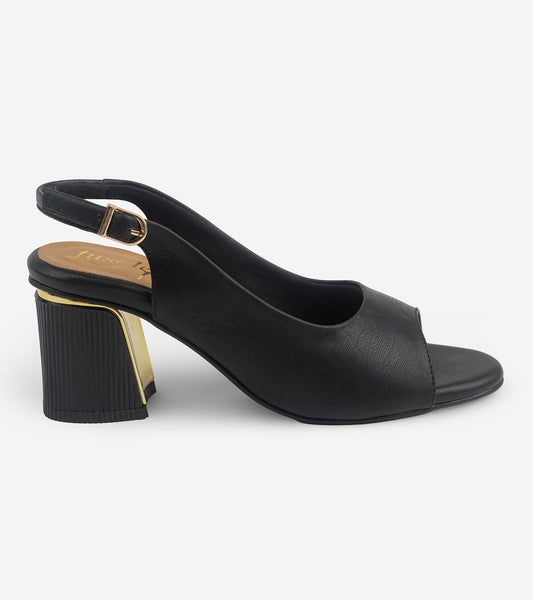 Sleek Open Toe Heels