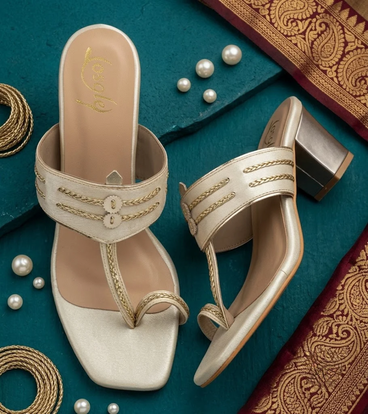 Block Heels Kolhapuri