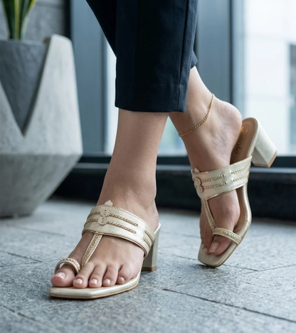 Block Heels Kolhapuri