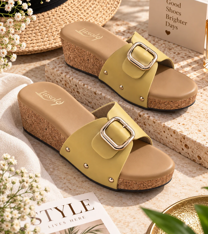Classic Buckle Wedges