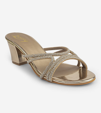 Crystal Strap Heels
