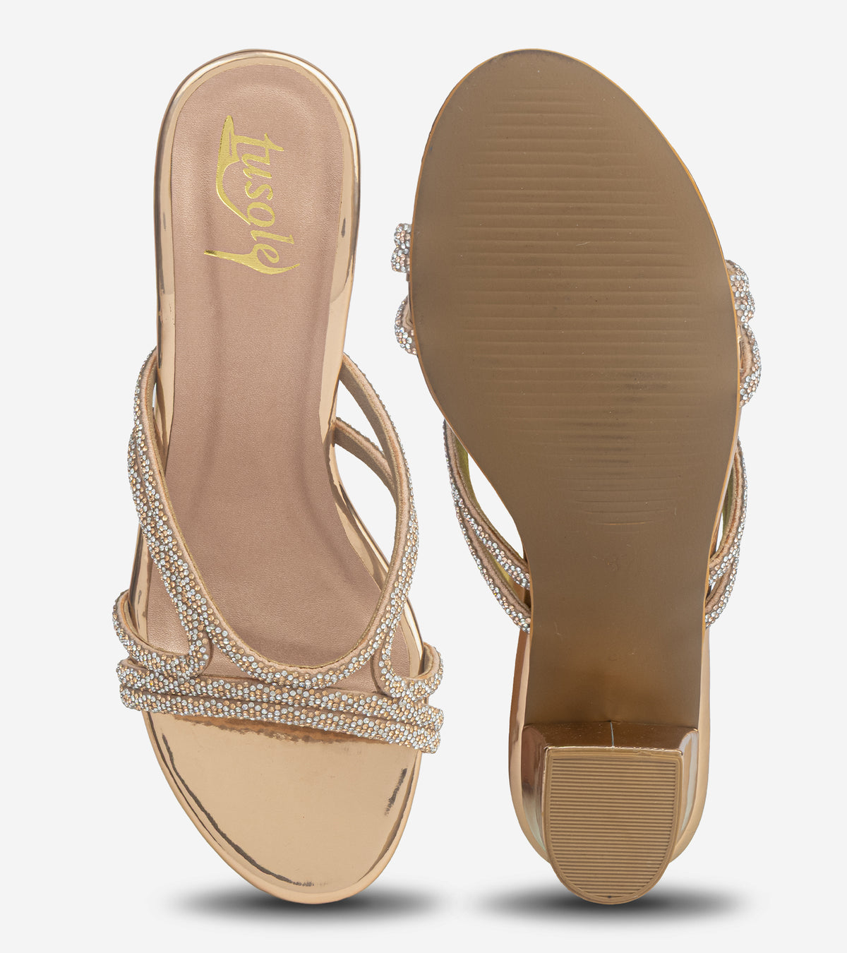 Crystal Strap Heels