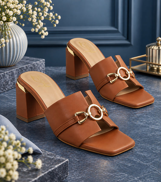 Loop Link Block Heels