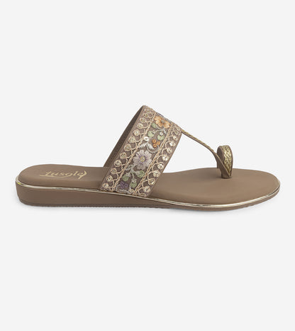 Lace Kolhapuri Flat