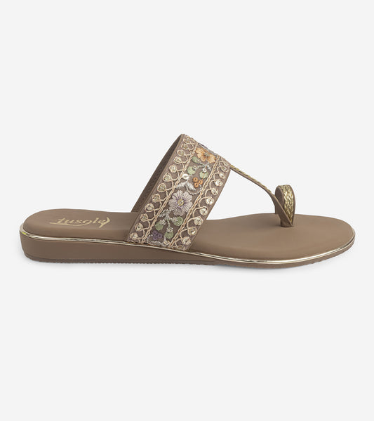 Lace Kolhapuri Flat