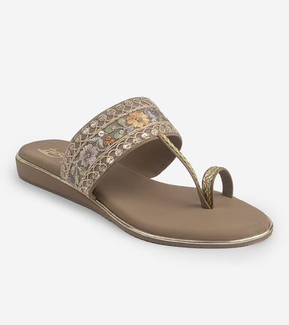 Lace Kolhapuri Flat