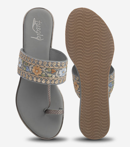 Lace Kolhapuri Flat