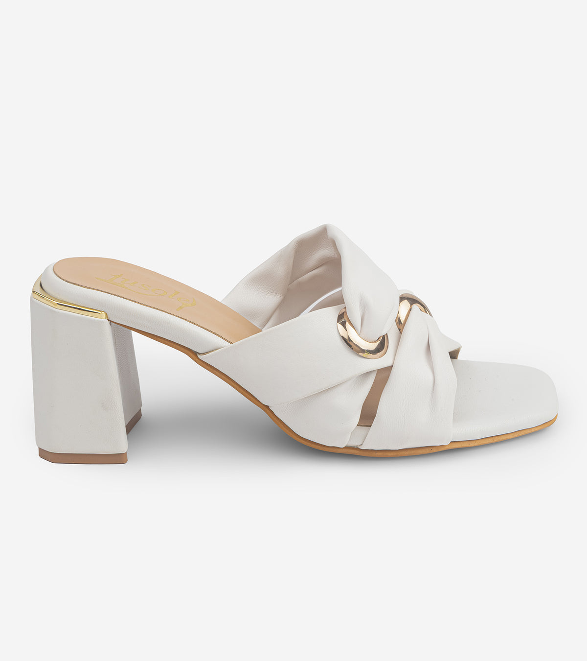 linked-knot-heels - White