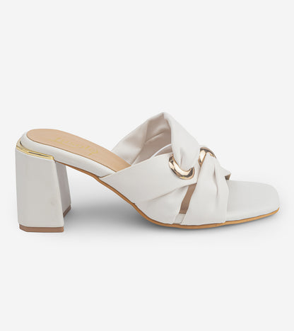 linked-knot-heels - White
