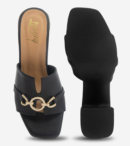Loop Link Block Heels