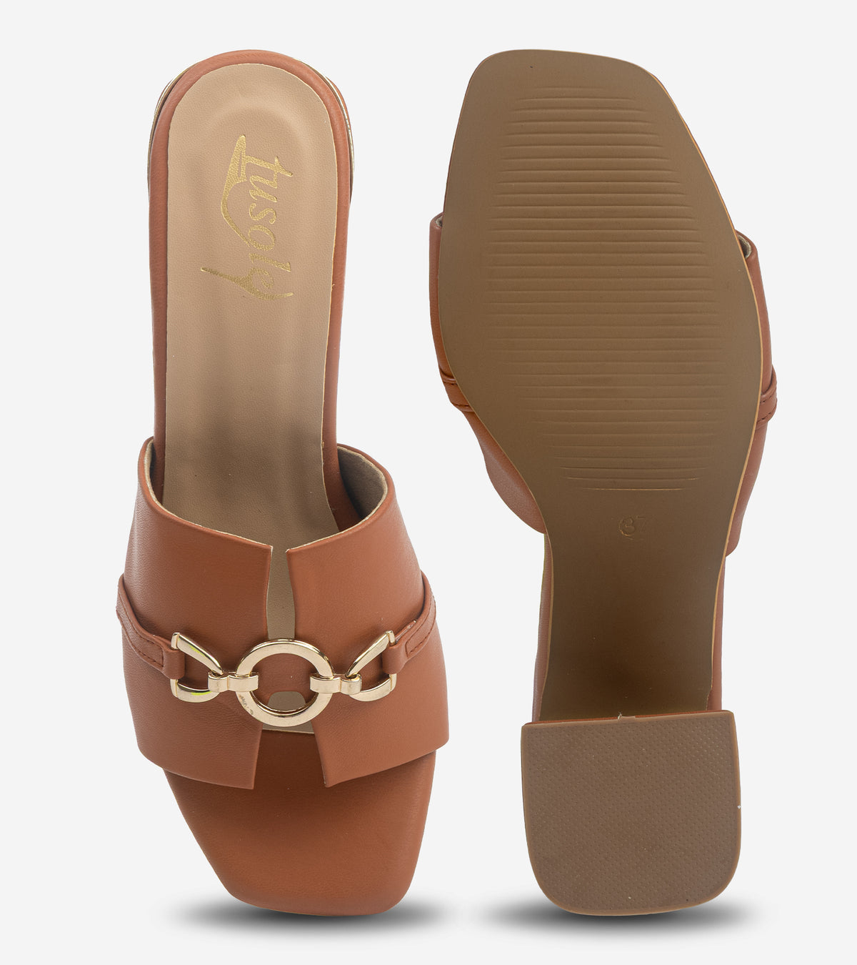 Loop Link Block Heels