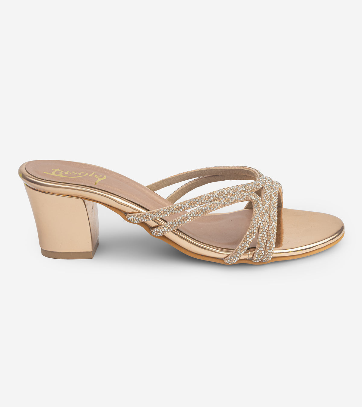 Crystal Strap Heels