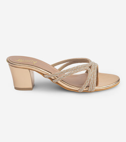 Crystal Strap Heels