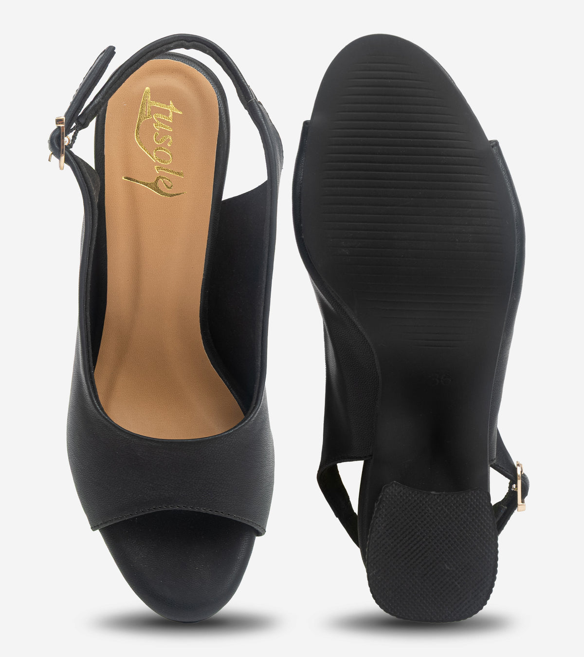 Sleek Open Toe Heels