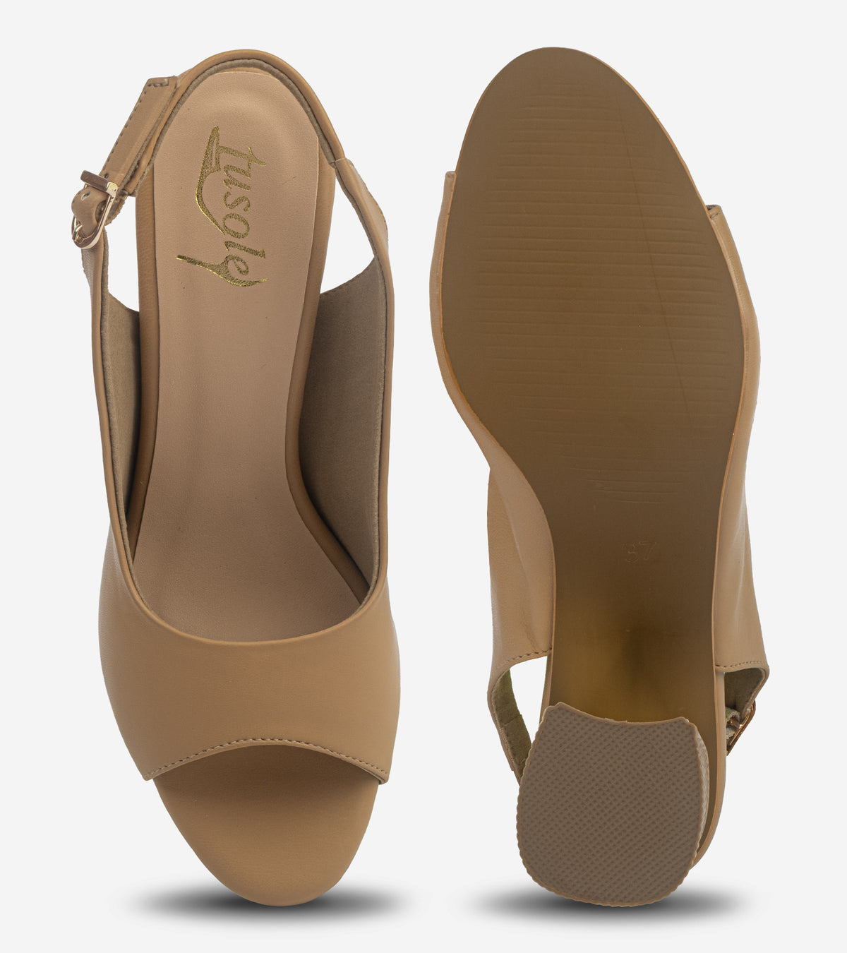 Sleek Open Toe Heels