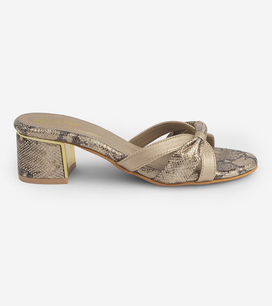twist-and-loop-heels - Gold